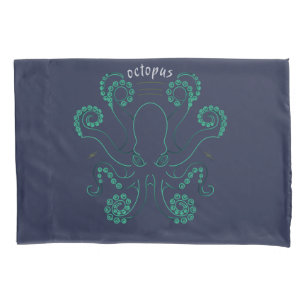 Octopus Cephalopod Tentacles Pillow Case