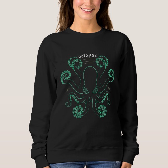 Octopus Cephalopod Tentacles Sweatshirt (Front)