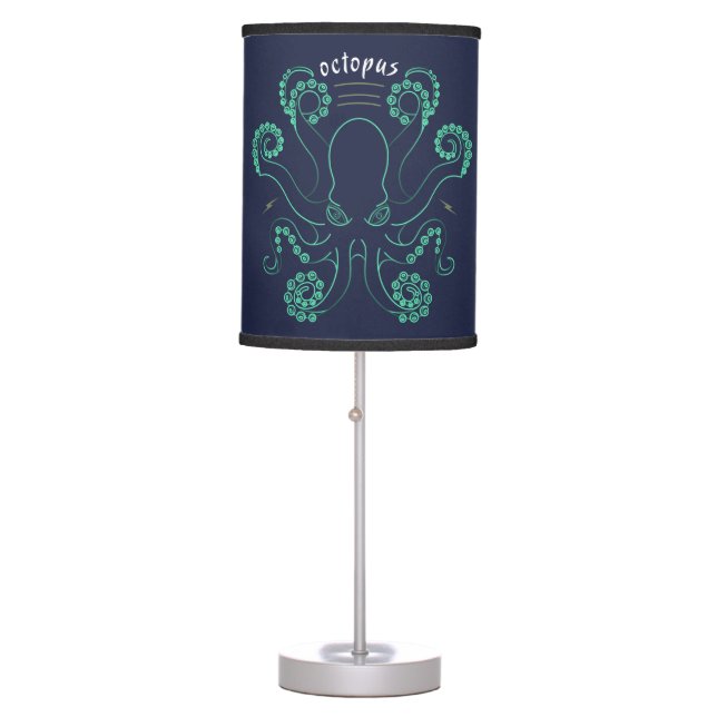 Octopus Cephalopod Tentacles Table Lamp (Front)