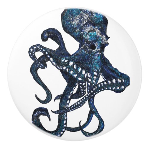 Octopus Ceramic Door Knob