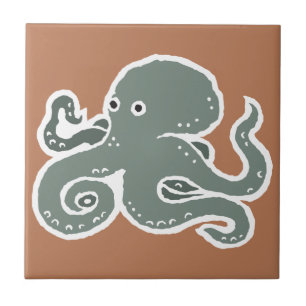 Octopus Ceramic Tile