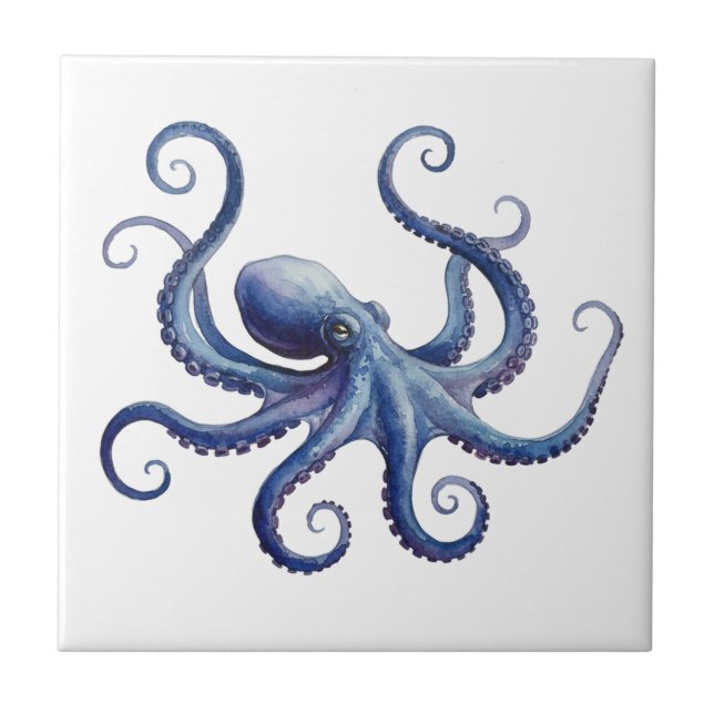 Octopus Ceramic Tile (Front)