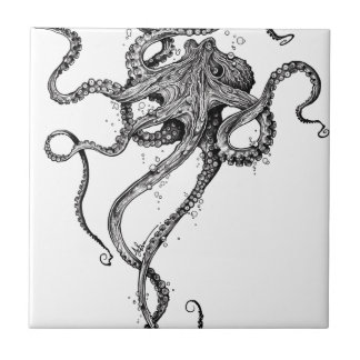 Octopus Ceramic Tile