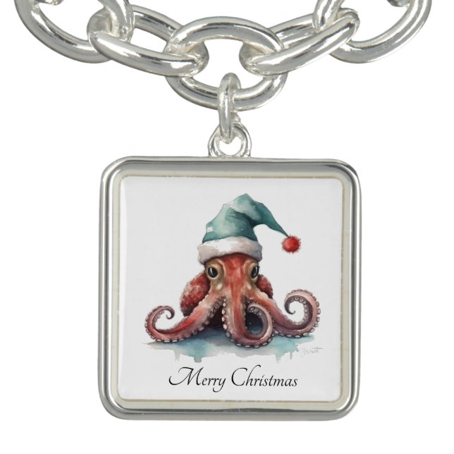 Octopus Christmas Joy, custom Bracelet (Design)