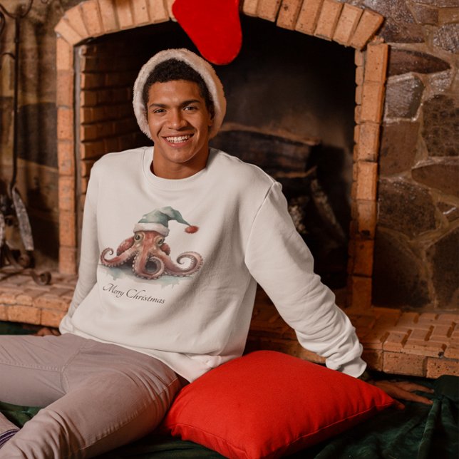 Octopus Christmas Joy, custom Sweatshirt (Creator Uploaded)