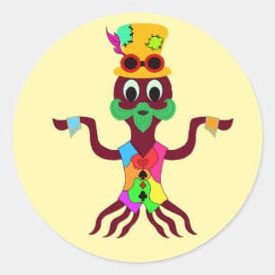Octopus  classic round sticker