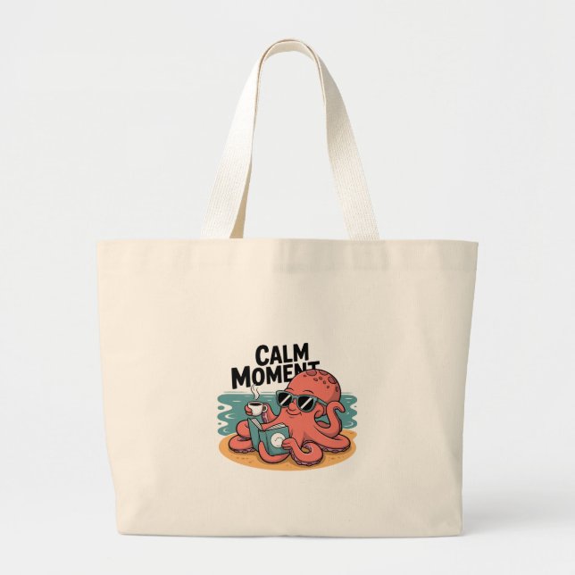 Octopus Coffee - calm moment tote bag (Front)