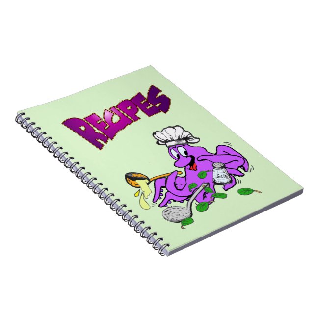 Octopus Cook Recipe Photo Notebook (Right Side)