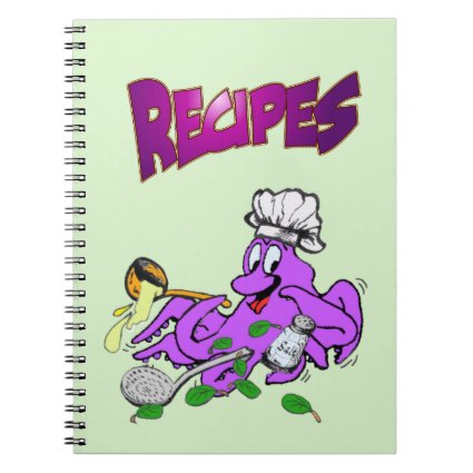 Octopus Cook Recipe Photo Notebook