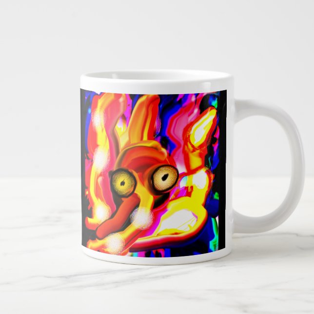 octopus cool art  Two-Tone coffee mug (Right)