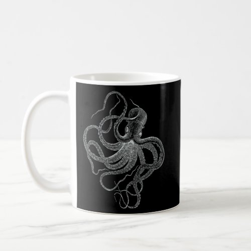 Octopus  Cool Vintage Marine Biologist Ocean Sea L Coffee Mug
