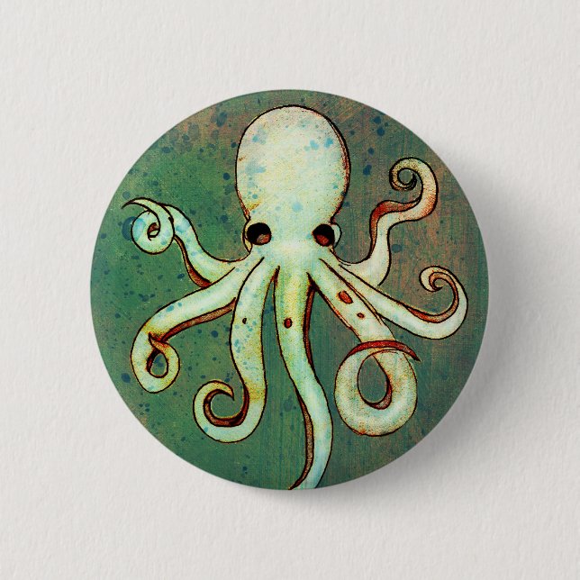 Octopus Cthulhu Button (Front)