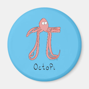 Octopus Cute Math Pi Day Magnet