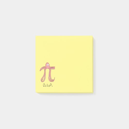 Octopus Cute Math Pi Day Post_It Notes