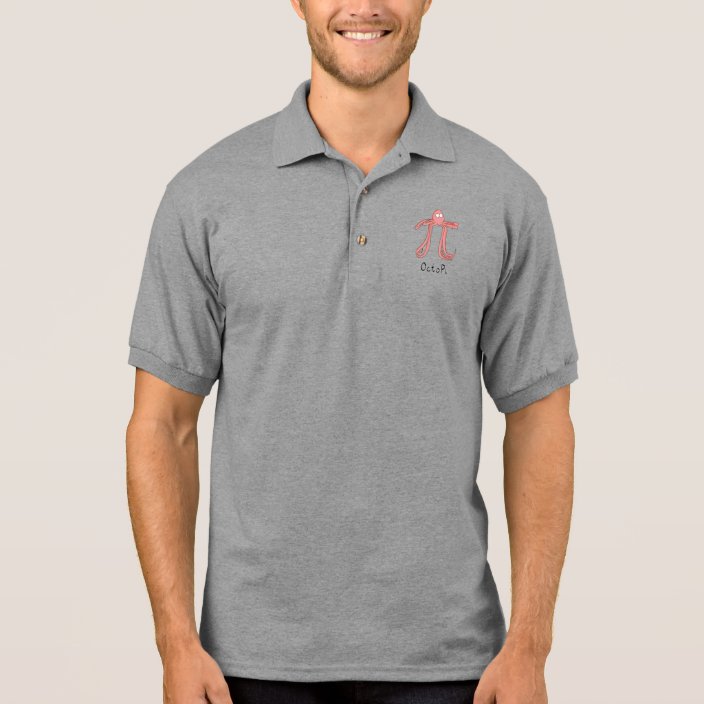 Octopus Cute Math Teacher Pi Day Polo Shirt Zazzle Com