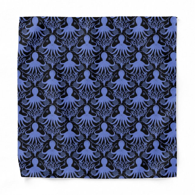 Octopus (dark background) bandana (Front)