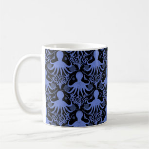 Octopus (dark background) coffee mug