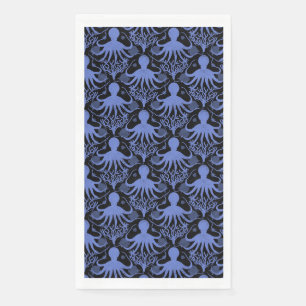 Octopus (dark background) paper guest towels