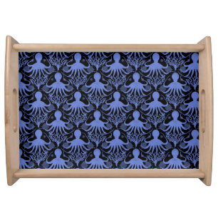 Octopus (dark background) serving tray