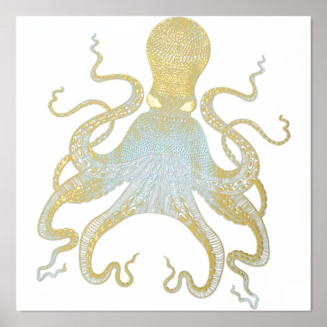 Octopus Decorative  Foil Prints (Front)