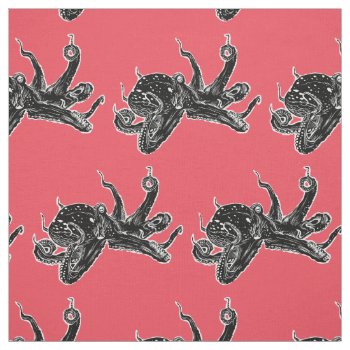 Octopus Design Fabric by Ckrickett at Zazzle