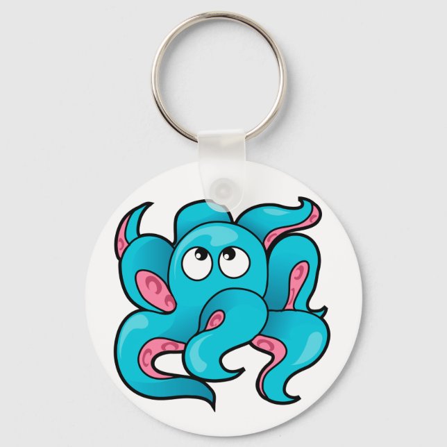 Octopus Design Keychain (Front)