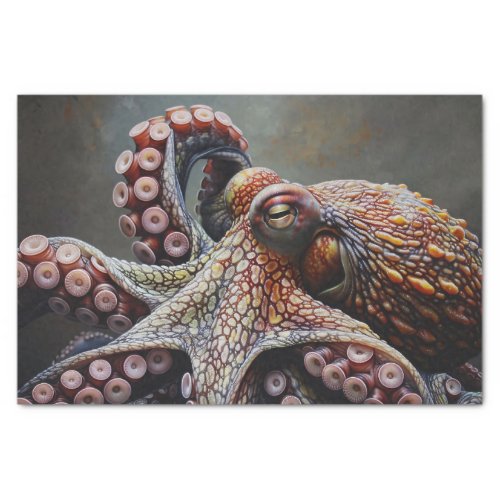 Octopus Digital Painting Decoupage Tissue Paper