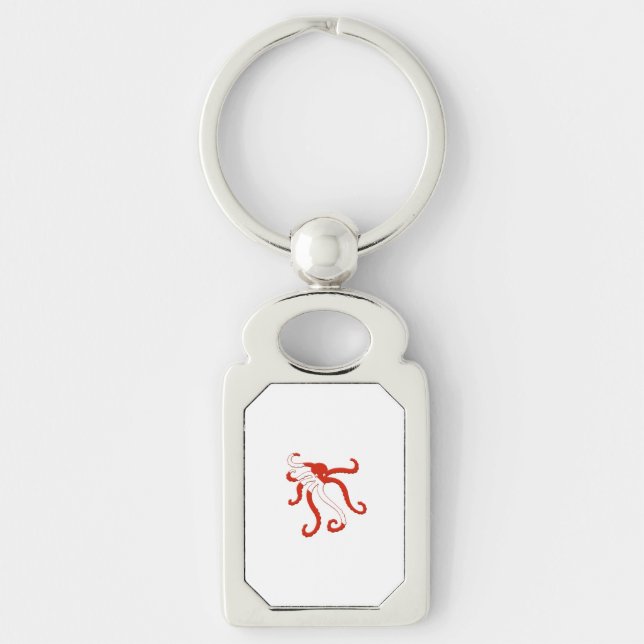 Octopus dive silhouette keychain (Front)