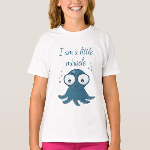 octopus drawing i'm a little miracle   T-Shirt