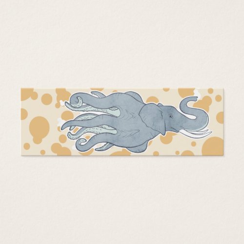 Octopus Elephant Bookmark Business Card