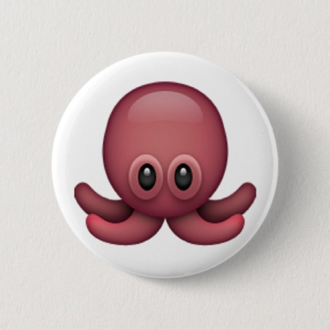 Octopus - Emoji Button (Front)