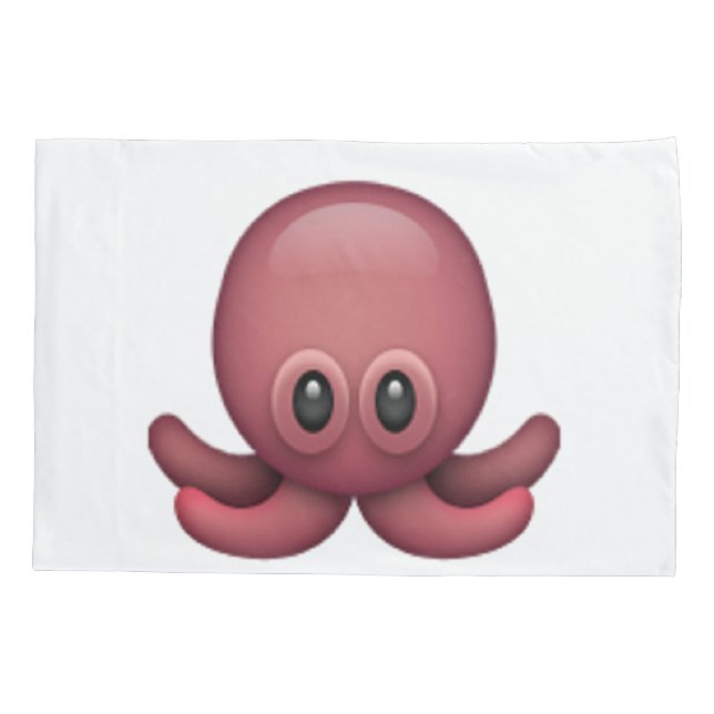 Octopus - Emoji Pillow Case (Back)