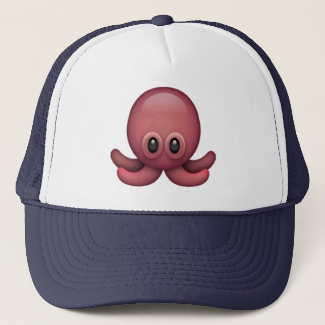 Octopus - Emoji Trucker Hat (Front)