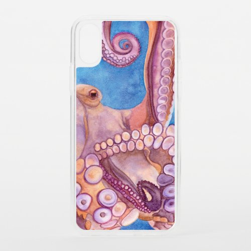Octopus Eye Clear with Bumper iPhone XS Case