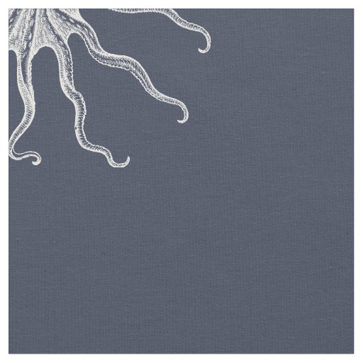 Octopus Fabric, Navy Fabric