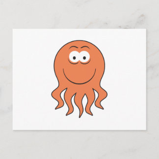 Octopus Face Postcard