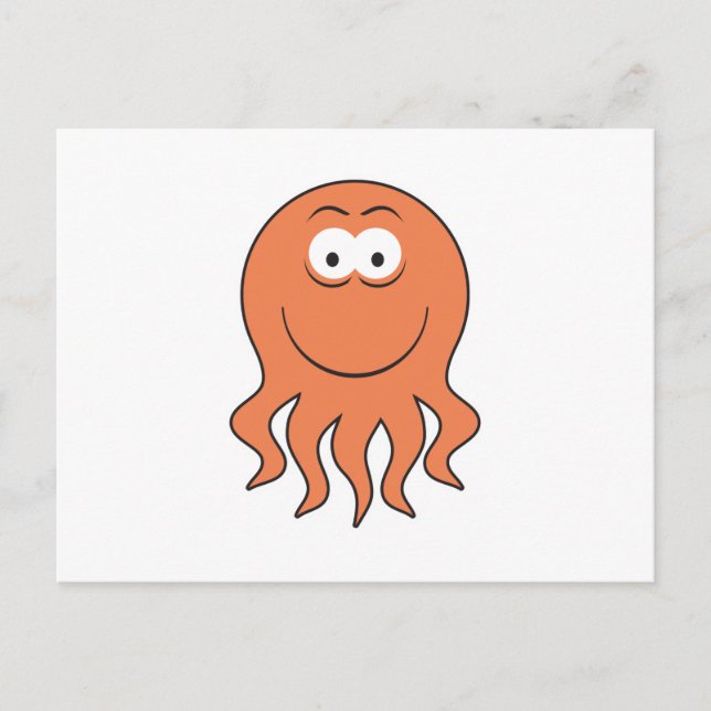 Octopus Face Postcard (Front)