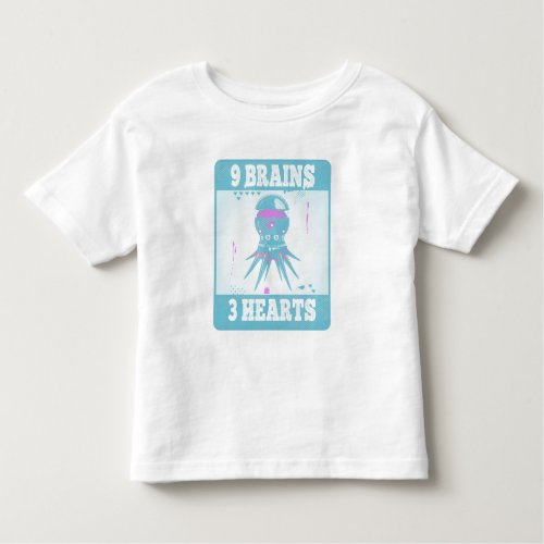 Octopus facts toddler t_shirt