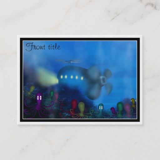 Customizable Octopus' Garden Business Card