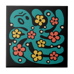 Octopus Garden Ceramic Tile