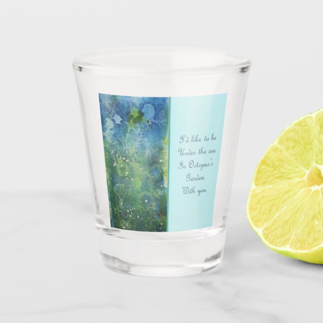 Octopus Garden Shot Glass (Front)