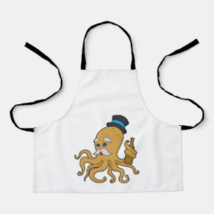 Octopus Gentleman Hat Apron