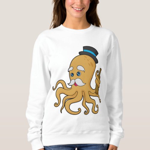 Octopus Gentleman Hat Sweatshirt