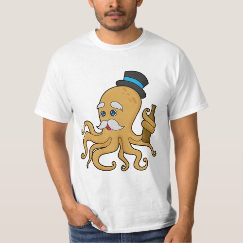 Octopus Gentleman Hat T_Shirt