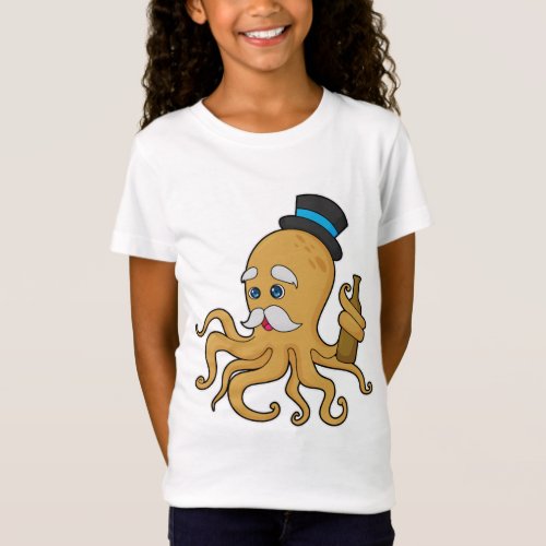 Octopus Gentleman Hat T_Shirt