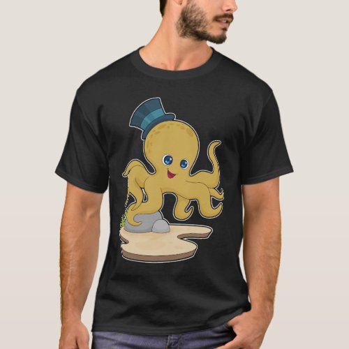 Octopus Gentleman Hat T_Shirt