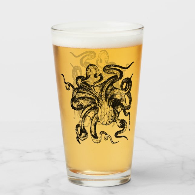 Octopus  glass (Front Filled)