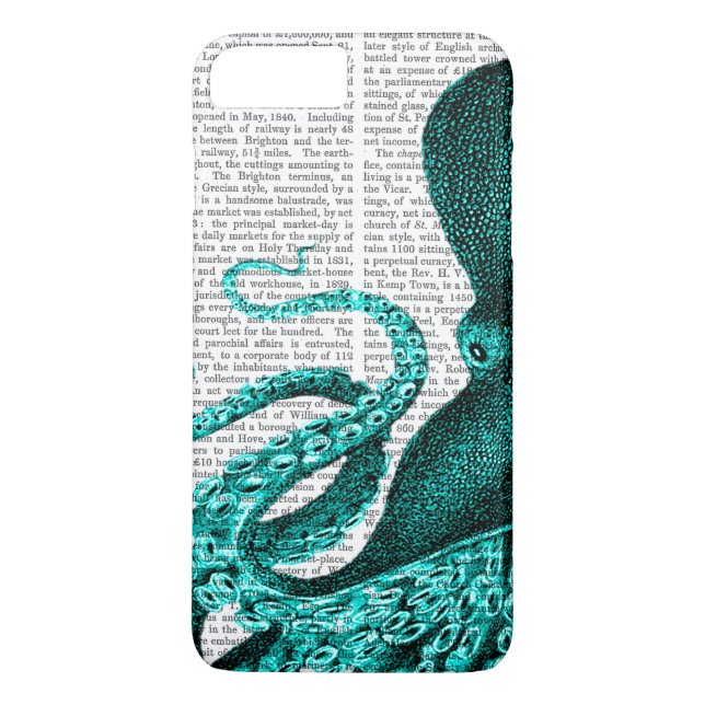 Octopus Green Half Case-Mate iPhone Case (Back)