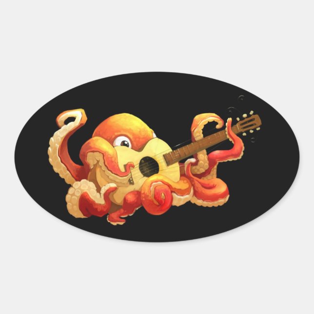 Octopus Guitar Sticker (Front)