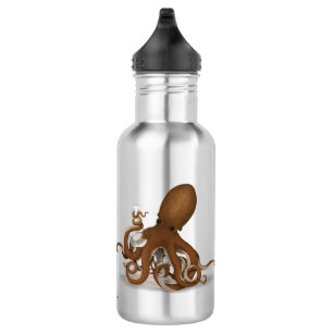 Octopus Holding Chemistry Flask Steampunk Science Stainless Steel Water Bottle